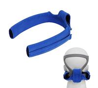 CPAP Neck Pad Headgear Strap Cover, Premium Face Cushion Cover Fits All Major Headgear Brands, Ultra Soft Fleece Fabric Ergonomic Design Soft-Fleece Mask Cover for Reducing Red Marks (Blue)