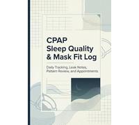 CPAP Sleep Quality & Mask Fit Log: Daily Tracking, Leak Notes, Pattern Review, and Appointments