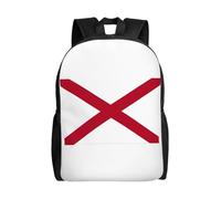 Cpaqasg Alabama State Flag Print Adults Large Capacity Waterproof Backpack Stylish Lightweight Hiking Or Commuting