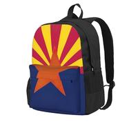 CPAQasg Arizona State Flag Print Large Capacity Unisex Bag Water-Resistant For Hiking Travel Camping Commuting