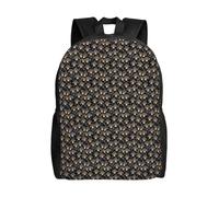 Cpaqasg Black Gibbon Monkey Print Adults Large Capacity Waterproof Backpack Stylish Lightweight Hiking Or Commuting
