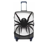 CPAQasg Black Spider Print Universal Suitcase Cover Elastic Protector Washable Travel Sleeve Luggage Coverage