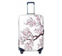 CPAQasg Cherry Blossoms Tree Print Universal Suitcase Cover Elastic Protector Washable Travel Sleeve Luggage Coverage