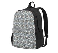 Cpaqasg Cute Penguin Print Large Capacity Adult Backpack Waterproof Travel For Work Commute Outdoor Ddaily Use