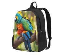 CPAQasg Fantastic Parrot Feather Print Large Capacity Unisex Bag Water-Resistant For Hiking Travel Camping Commuting