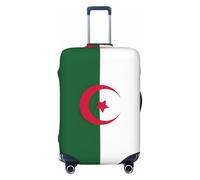 CPAQasg Flag of Algeria Print Universal Suitcase Cover Elastic Protector Washable Travel Sleeve Luggage Coverage