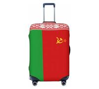 CPAQasg Flag of Belarus Print Universal Suitcase Cover Elastic Protector Washable Travel Sleeve Luggage Coverage