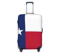 CPAQasg Flag of Texas Print Universal Suitcase Cover Elastic Protector Washable Travel Sleeve Luggage Coverage
