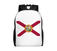 Cpaqasg Florida Flag Print Adults Large Capacity Waterproof Backpack Stylish Lightweight Hiking Or Commuting