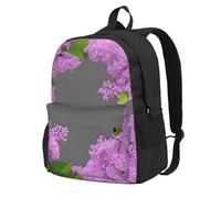 CPAQasg Framing Lilac Flowers In Blossom Print Large Capacity Unisex Bag Water-Resistant For Hiking Travel Camping Commuting