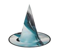 CPAQasg Funny Dolphin Looking At You Print Carnival Party Hat Season Hat For Adults Festive Cosplay Costume Accessory Wear
