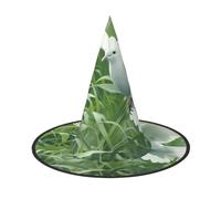 CPAQasg Grass And Dove Print Carnival Party Hat Season Hat For Adults Festive Cosplay Costume Accessory Wear
