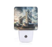 CPAQasg Historic Old Tower Bridge London Print Night Light for Home Decor Bedroom Hallway Bathroom for Nightlight Illumination