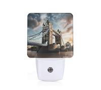 CPAQasg Historic Old Tower Bridge London Print Night Light for Home Decor Bedroom Hallway Bathroom for Nightlight Illumination