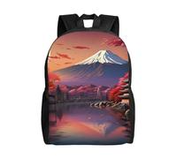 Cpaqasg Japan Mount Fuji Landscape Print Adults Large Capacity Waterproof Backpack Stylish Lightweight Hiking Or Commuting