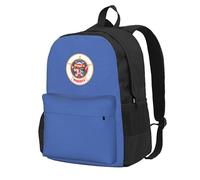 Cpaqasg Minnesota State Flag Print Large Capacity Adult Backpack Waterproof Travel For Work Commute Outdoor Ddaily Use