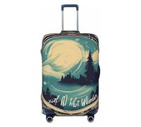 CPAQasg Not All Who Wander are Lost 1 Print Universal Suitcase Cover Elastic Protector Washable Travel Sleeve Luggage Coverage