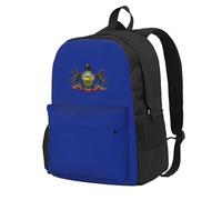 Cpaqasg Pennsylvania State Flag Print Large Capacity Adult Backpack Waterproof Travel For Work Commute Outdoor Ddaily Use