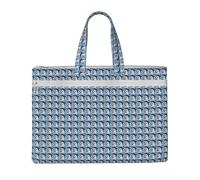 CPAQasg Snowy Owl Eyes Print Large Capacity Canvas Tote File Bag For Documents Office Supplies Business Meetings