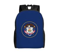 Cpaqasg Utah Flag Print Adults Large Capacity Waterproof Backpack Stylish Lightweight Hiking Or Commuting