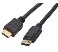 AV STAR - DisplayPort Male to HDMI Male Lead, 0.5m Black