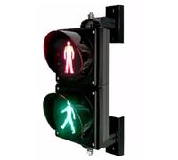 CPCDPOUOYK 100mm LED Traffic Stop Light Indicator, Pedestrian Go Stop Lights, Road Safety Sign,Red/Green For Outdoor Garage, Driving School, Teaching(Communication AC85-265V)