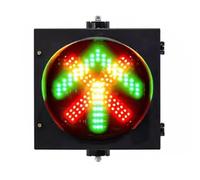 CPCDPOUOYK 200/300mm Red Fork Green Arrow Signal Light, IP65 Waterproof Traffic Lights With Sunshade, For Road, Toll Station, Dock Bay(Red Fork Green Arrow,300mm)