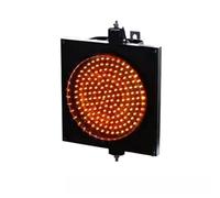 CPCDPOUOYK 300mm Yellow Strobe Traffic Lights, Industrial LED Warning Lamp, LED Yellow Solar Traffic Signal Light, 7 Days Continuous Operation, For Intersections(220V)