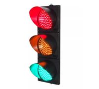 CPCDPOUOYK Industrial LED Traffic Signals, 100MM Tricolour Teaching Traffic Signal Light With Remote Control,IP 65 Waterproof And Dustproof(With Remote Control,220V)