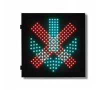 CPCDPOUOYK LED Lane Traffic Lights, Horizontal/Vertical Mounting,Red Fork Green Arrow Signal Light, Suitable For Junctions, Traffic Facilities, Construction(600mm,A C85-265V)