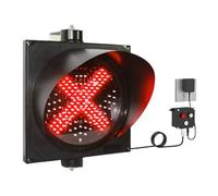 CPCDPOUOYK Traffic Signal Light With Push Button Control, 300mm Red Fork Green Arrow Lights,PC Housing, For Shopping Malls/Warehouses/Parking Lanes