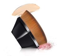 CPD Empire Foundation Brush, Petal-Shaped, Black, Synthetic Bristle, Makeup Brush, For Foundation