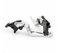 CPDDNGZMKK for Moto Guzzi AUDACE Eldorado MGX21 2015 2016 2017 2018 CNC 3D Snake Aluminum Motorcycle Accessories Adjustable Brake Clutch Levers Handle Perch(Silver-150mm)
