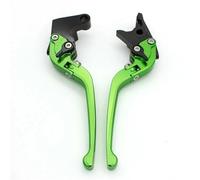CPDDNGZMKK for Triumph Tiger 800 XC 2011-2014 for 675 Street Triple 2008-2016 3D Adjustable Motorcycle Folding Brake Clutch Levers Set Handle Perch(Green)