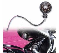 CPDDNGZMKK Motorcycle Tail Light Motorbike Stop Rear Tail Lamp Red Compatible With Chopper Bobber Cafe Racer StreetBike 12V Taillights Motorcycle Brake Light(Brown Black)