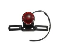 CPDDNGZMKK Motorcycle Tail Light Motorcycle Retro Red Rear Tail Brake Stop Light Lamp W/License Plate Mount For Suzuki For Chopper For Bobber
