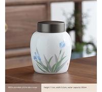 CPDDNGZMKK Pets Memorials Funeral Cremation Urns For A Small Of Pet Ashes And Memorial Hand Painted Ceramics Sealed Jar Burial Urns At Home Funeral Box(6)