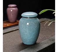 CPDDNGZMKK Pets Memorials Small Pet Urn Bird Dog Pet Urns Cremation Pet Caskets Funeral Vase Cat Cremation Ash Made Ceramics Hand Painted Funeral Box(5)