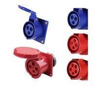 CPDHJMZO 1pc Waterproof Industrial Plug IP44 3 Pole 4 Pole 5 Pin dustproof Socket IP67 Male and Female 16a 32a 63a 125a