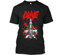 CPDMY NWT Grave Sweden Death Metal Music Vintage Graphic Logo T-Shirt S-4XL BlackLarge