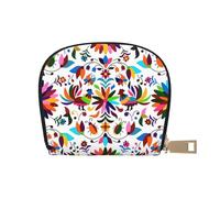 CPEOWZL Colorful Animals & Flowers Print Leather Shell Card Bag Small and Convenient Storage Solution