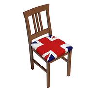 CPEOWZL Uk Flag Square Stool Covers Two Pieces - Elastic Bar Chair Covers For Square Bar Stool Seat
