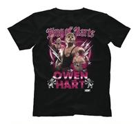 CPFJHY AEW-Owen-Hart-King-of-Harts-T-Shirt Black