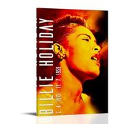 CPFSCWZP Billie Holiday Great Singer Vintage Music Album Cover Canvas Poster Wall Art Decorative Painting Bedroom Painting Posters 12x18inch(30x45cm) Frame-style