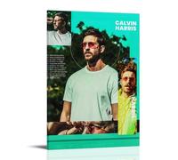 CPFSCWZP Calvin Harris Great Singer Vintage Music Album Cover Canvas Poster Wall Art Decorative Painting Bedroom Painting Posters 12x18inch(30x45cm) Frame-style