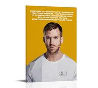 CPFSCWZP Calvin Harris Great Singer Vintage Music Album Cover Canvas Poster Wall Art Decorative Painting Bedroom Painting Posters 16x24inch(40x60cm) Frame-style