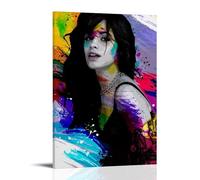 CPFSCWZP Camila Cabello Great Singer Vintage Music Album Cover Canvas Poster Wall Art Decorative Painting Bedroom Painting Posters 20x30inch(50x75cm) Frame-style