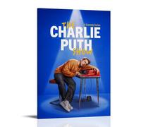 CPFSCWZP Charlie Puth Great Singer Vintage Music Album Cover Canvas Poster Wall Art Decorative Painting Bedroom Painting Posters 16x24inch(40x60cm) Frame-style