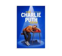 CPFSCWZP Charlie Puth Great Singer Vintage Music Album Cover Canvas Poster Wall Art Decorative Painting Bedroom Painting Posters 24x36inch(60x90cm) Unframe-style