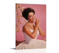 CPFSCWZP Connie Francis Great Singer Vintage Music Album Cover Canvas Poster Wall Art Decorative Painting Bedroom Painting Posters 12x18inch(30x45cm) Frame-style